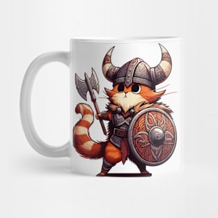 Funny Viking Warrior Cat Norse Mythology Anime Portrait Mug